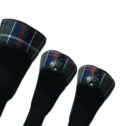 3pcs Durable Golf Head Cover 460cc Wood Covers Driver Protection Sleeves