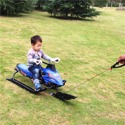 Snow Scooter with Brake Snowmobile Snow Moto Zip Minion And Slide On Grass