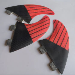 Fiberglass honeycomb FCS G5 surf fins Pink half carbon surf fin 3pcs per set