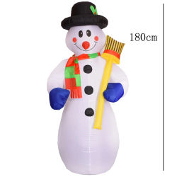 180 см светодиодные надувные игрушки для помещений и улицы, рождественские украшения для вечеринки, светящийся снеговик, надувная модель, Ро...