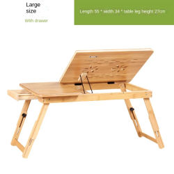 Creative Simple Laptop Desk Bed Small Desk Dormitory Lazy Study Table Simple Desk Bamboo