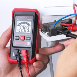 Smart Digital Mini Multimeter AC/DC Voltage Resistance Continuity Measurement Tester NCV Multimeter with Backlight&Flashlight