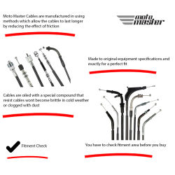 MotoMaster 54018-024 Tachometer Cable for Kawasaki Z 200 A (1977-1980)