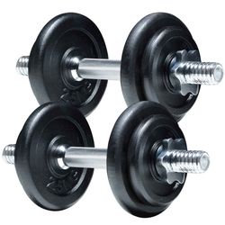 Fit'n Shape Justerbar Håndvægt, 20kg, jernplader