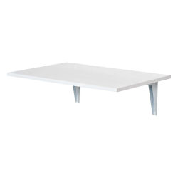 Vägghängt fällbord - Väggmonterat klaffbord - Trä - Rektangulär - Utrymmesbesparande - 60x40x20 cm - Vit