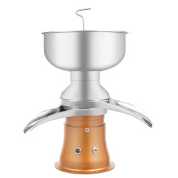 Elektrisk mjölk- och gräddseparator - Centrifugalmaskin - 30 W - 5 L skål - Max 0,03 % fett - Rostfritt stål - 4 h kontinuerlig drift - Gul