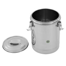 Matvärmare - Termobehållare - Rostfritt stål - 20 l - Lock & handtag - För soppa och dryck - Håller varm/kall upp till 12 h - Silver