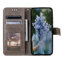SKALO Sony Xperia 10 V Mandala Plånboksfodral - Grå