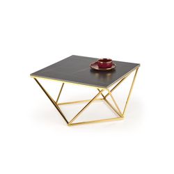 FELICIA sofabord, Sort marmor / guld