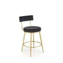 H115 Barstol, Sort/guld