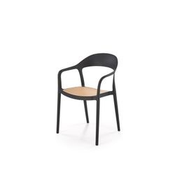 K530 Spisebordsstol Sort / Naturlig