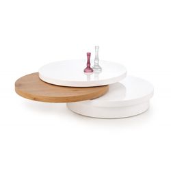 MICHELLE c. bord, - Hvid / gyldne eg