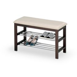 ST3 Stativ til Sko - Wenge/Cremefarvet