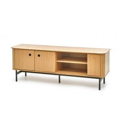 SMART RTV-1 TV bord - Naturlig eg/Sort