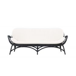 Moana 2 personers Havesofa - Sort