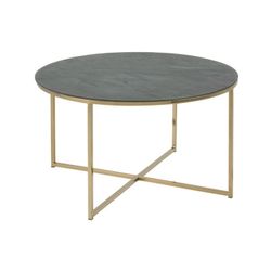 Alisma sofabord - Marmor print Ø80 cm