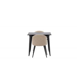 Tempe Spisebordssæt - Beige og Sort
