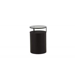Bovall Sidebord - Sort og Transparent