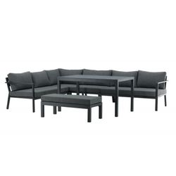 Ramos Have Hjørnesofa Sæt - Sort,Grå