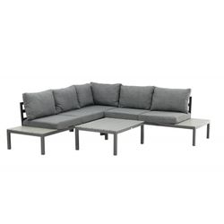 Odense Have Hjørnesofa Sæt - Sort,Grå
