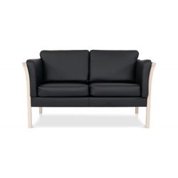 Dragør 2 pers. sofa - Sort tekstillæder