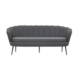 Calais 3 personers Sofa - Sort og Grå