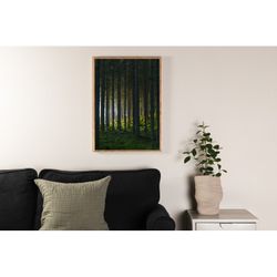 Skov Plakat - Sort og Grøn