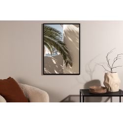 Palmblad Plakat - Beige