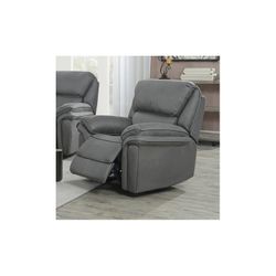 Christopher Recliner Lænestol - Grå Ruskindsblød mikrofiber