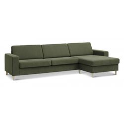 Thomas vendbar XL chaiselongsofa 308cm - Austin Winter Mos Grøn