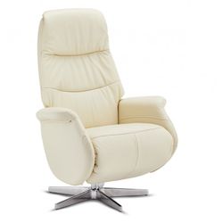 Delta Recliner Cream Læder