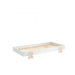 Enkeltseng 90 x 200 cm – Modulo, hvid, stabelbar