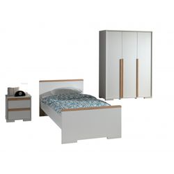 Børneværelses sæt London 90 × 200 cm – hvid