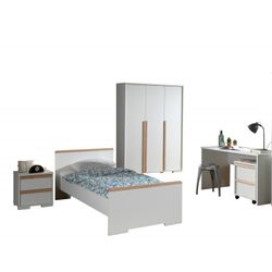 Børneværelses sæt London 90 x 200 cm – hvid