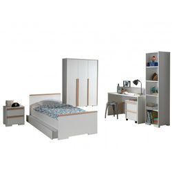 Børneværelses sæt London – hvid (90 x 190/200 cm)