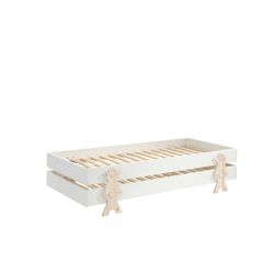 Børneseng sæt 90 × 200 cm – Modulo, hvid (2 stablesenge)