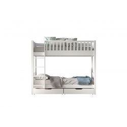 Køjeseng med skuffer 90 × 200 – Scott, hvid