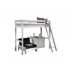 Køjeseng med hems Pino sæt 140 x 200 cm – hvid