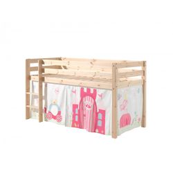 Halvhøj seng med forhæng – Pino, natur