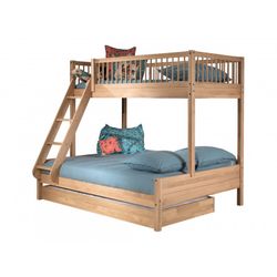 Køjeseng familie med udtræk – Forrest Oak, eg (140×200 + 90×200)