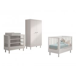 Babyværelse sæt i bøg – Forrest Beech 60 × 120 cm, hvid