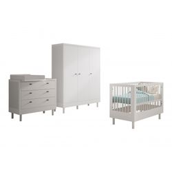 Babyværelsesæt i bøg – Forrest Beech (60 × 120 cm) – hvid