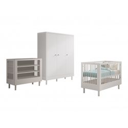 Babyværelses sæt i bøg – Forrest Beech, hvid (60 × 120 cm)