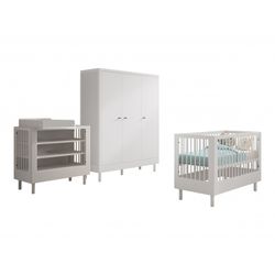 Babyværelse sæt i bøg – Forrest Beech, 60 × 120 cm, hvid