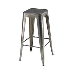 Korona barstol i grå malet lakeret stål