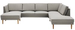 Arezzo U-sofa venstrevendt - Sandfarvet