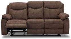 Boston recliner 3 personers Biograf sofa, Brun stof