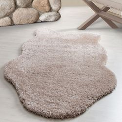 Schaffel 1000 tæppe - Beige - 80X120 (Pelset)