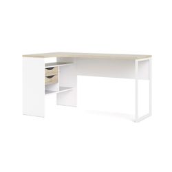 Surrey skrivebord - Hvid/Eg