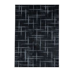 Costa 3521 tæppe - Sort - 80X150